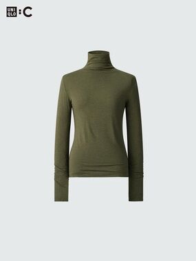 Uniqlo Heattech Cashmere Blend Long Sleeve Turtleneck